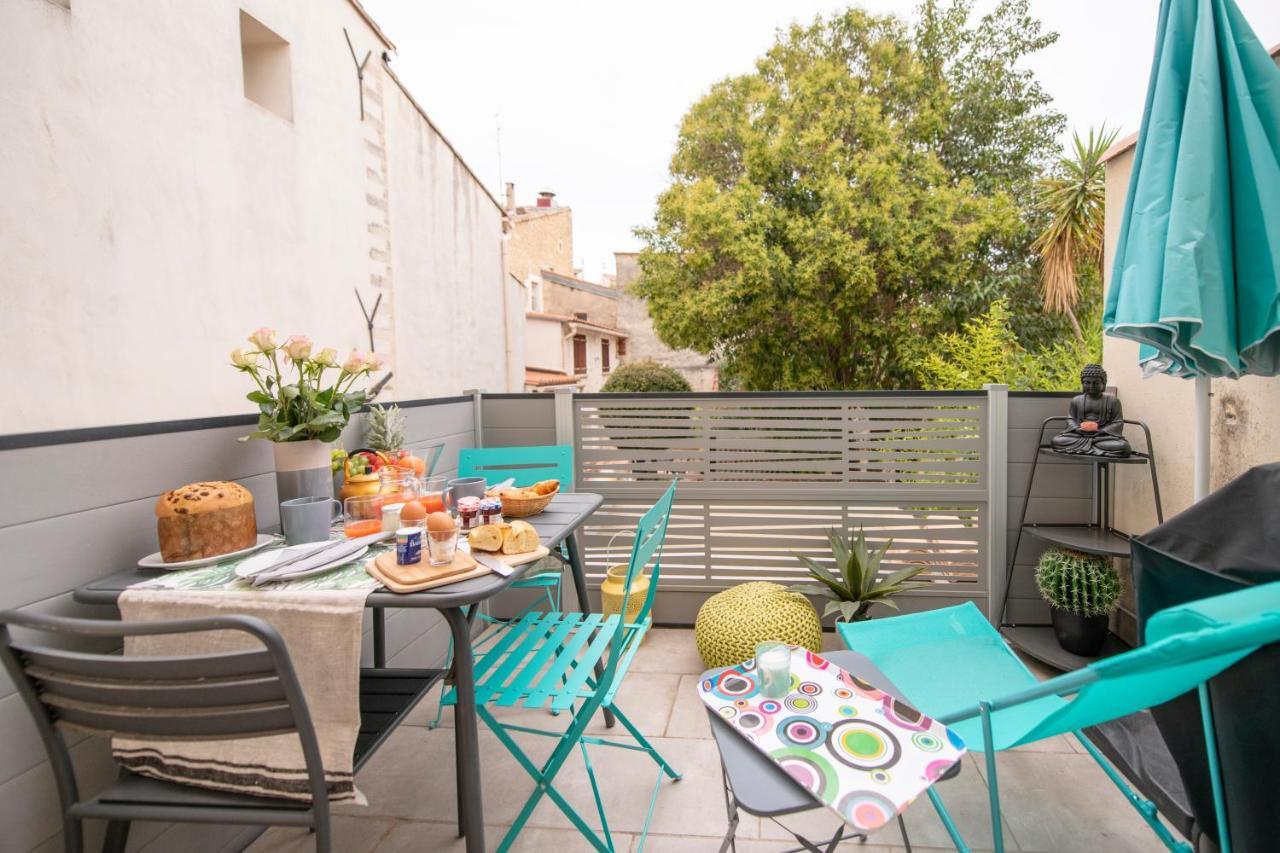 Suite Oisivete Avec Terrasse Vue Sur Patio Et Clim Montpellier Luaran gambar